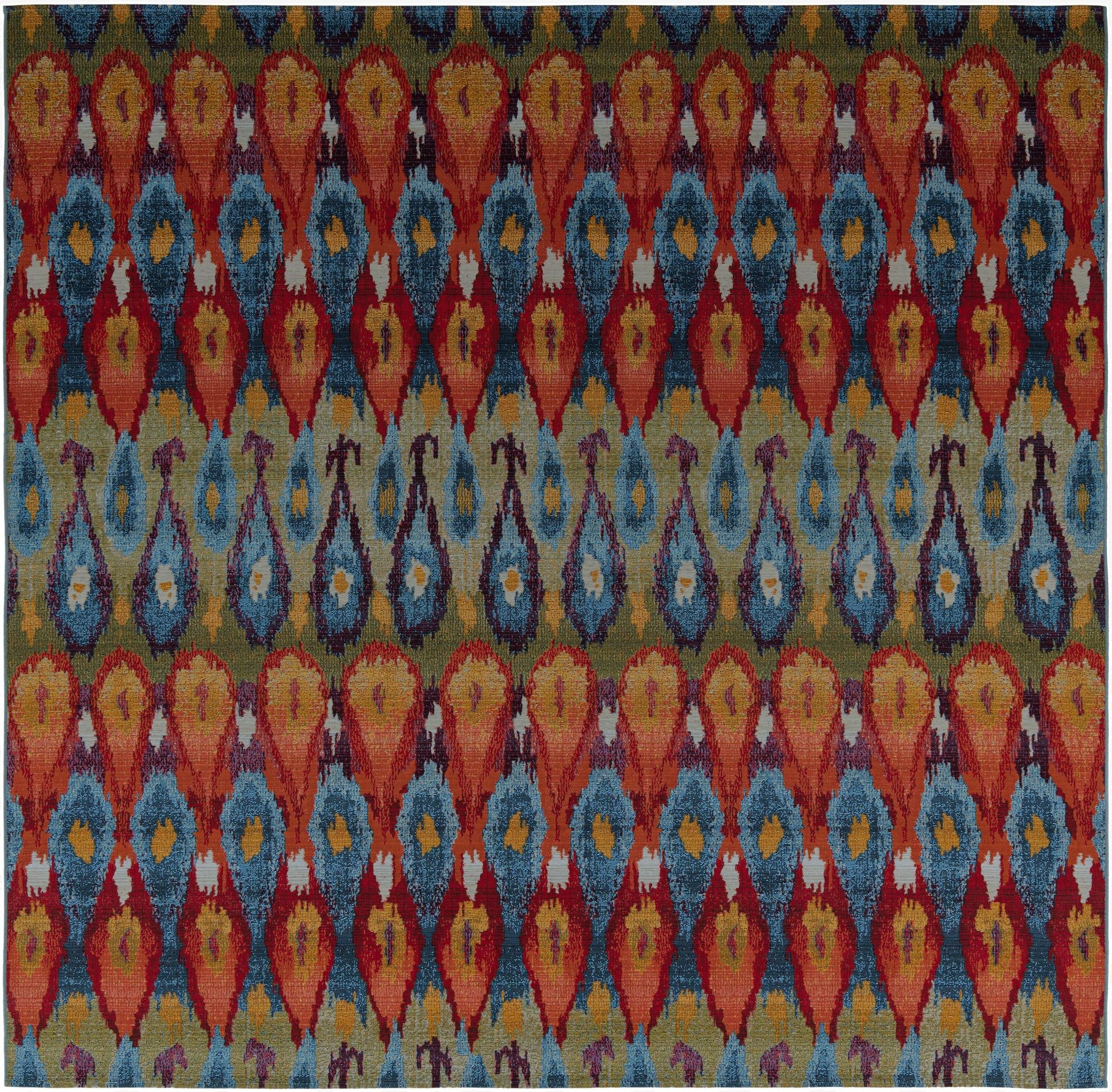 10' x 10'  Washable Modern Indoor / Outdoor Square Rug