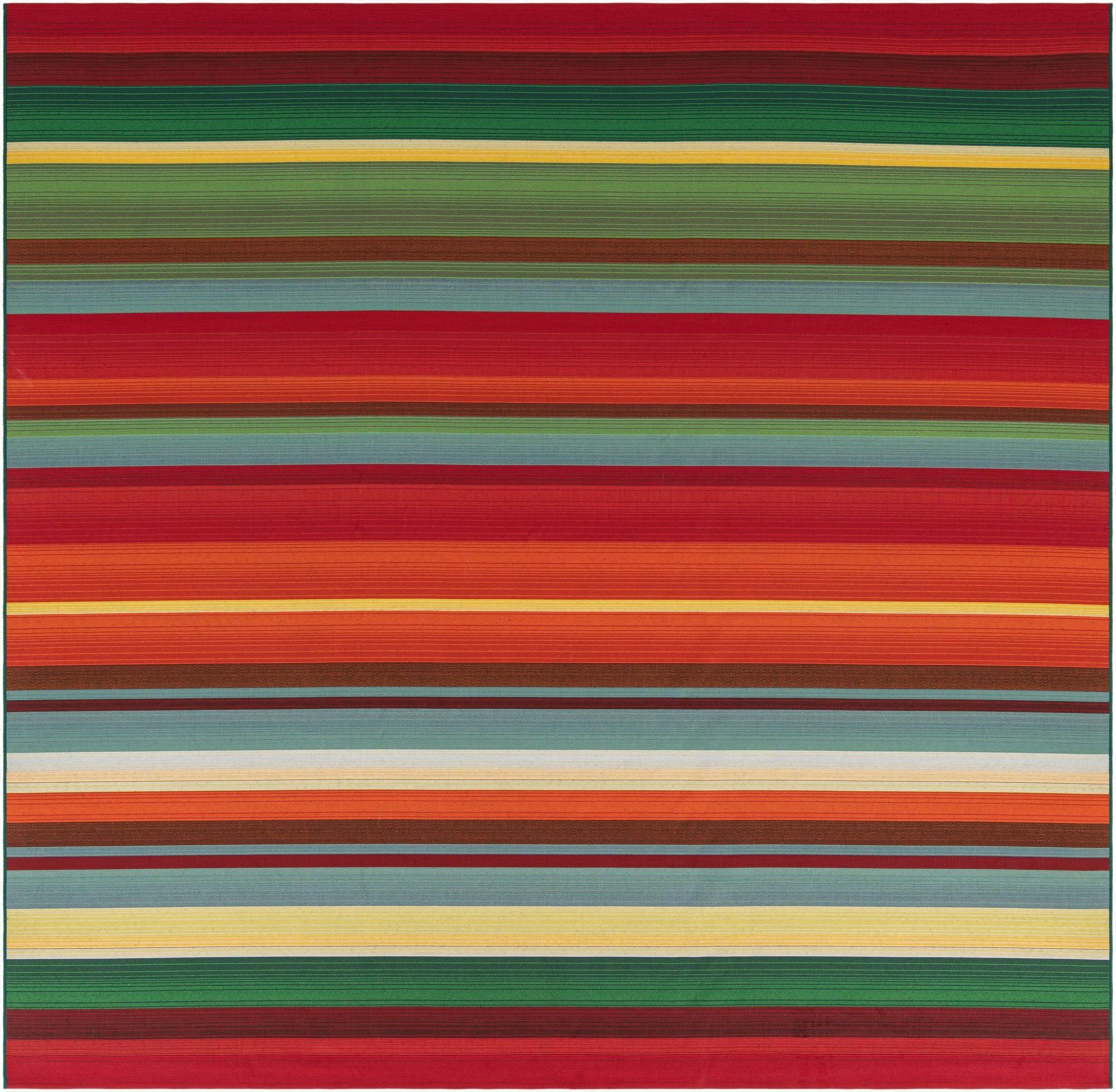 10' x 10'  Washable Modern Indoor / Outdoor Square Rug