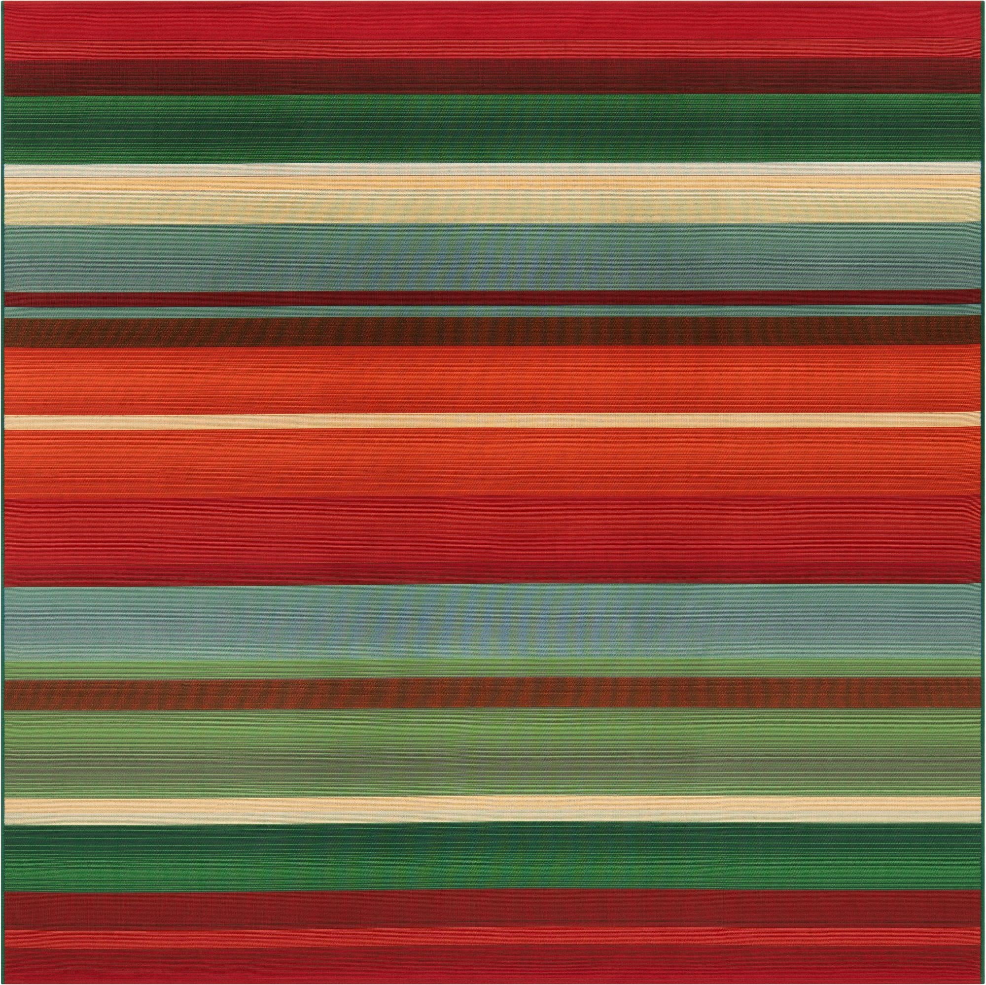 7' 10 x 7' 10  Washable Modern Indoor / Outdoor Square Rug