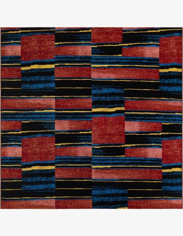 Easy-Clean Modern Indoor / Outdoor Square Rug