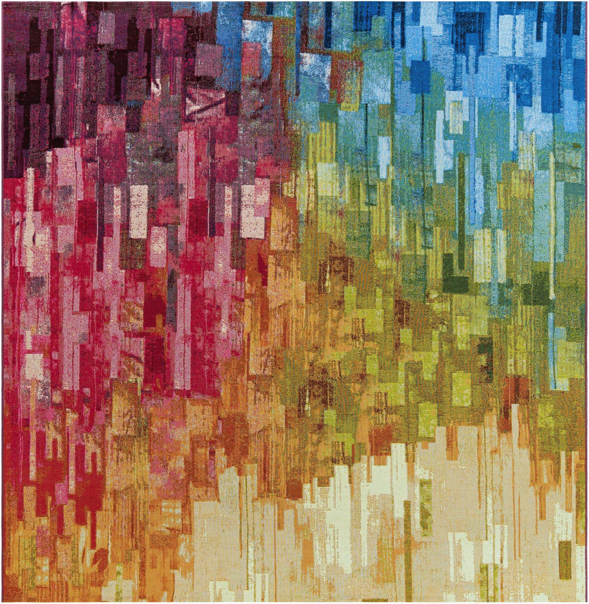 8' x 8'  Washable Modern Indoor / Outdoor Square Rug