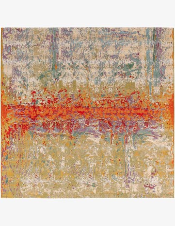 10' x 10' Easy-Clean Modern Indoor / Outdoor Square Rug