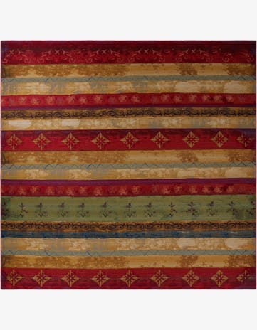 12' x 12' Easy-Clean Modern Indoor / Outdoor Square Rug