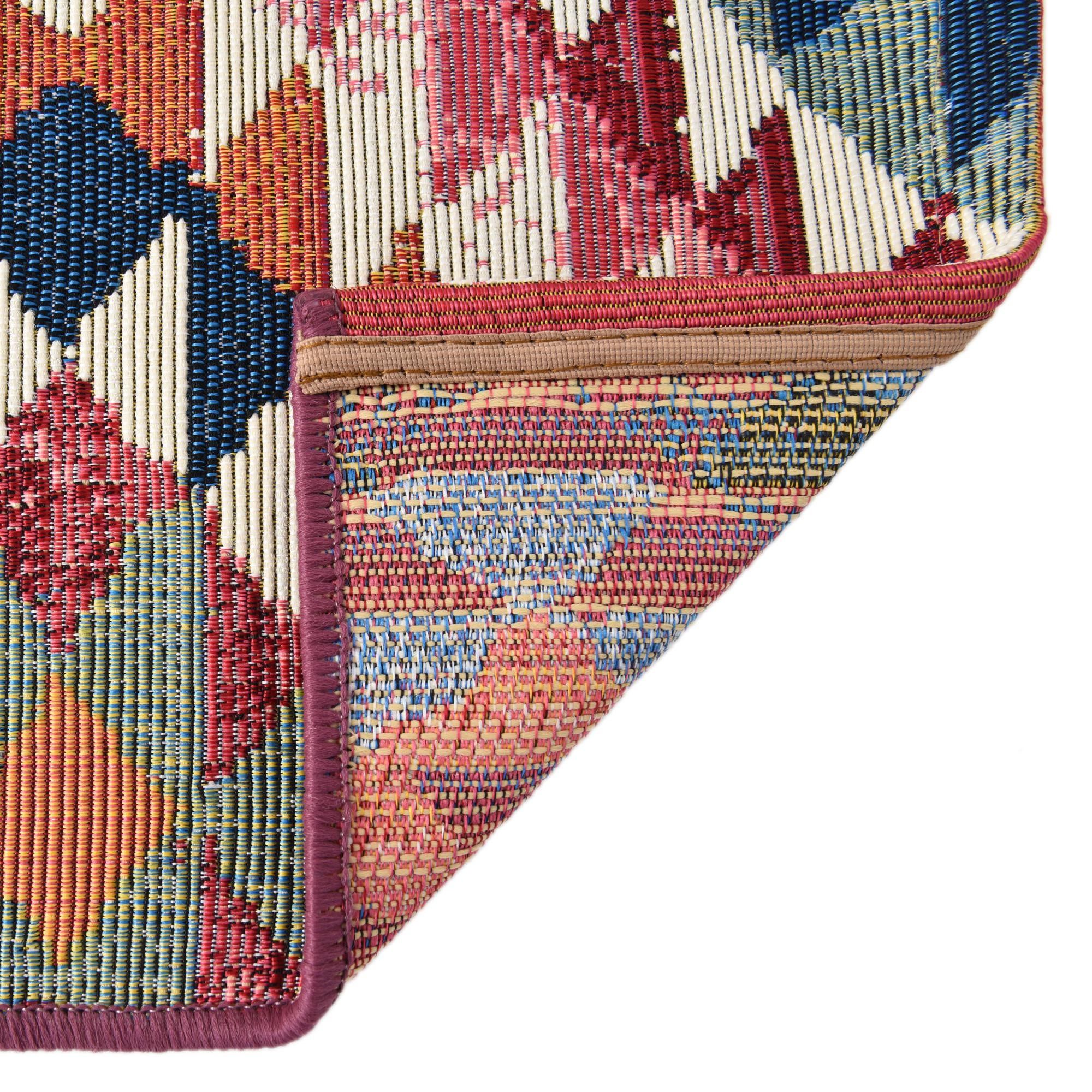 6' x 6' Easy-Clean Southwestern Indoor / Outdoor Square Rug