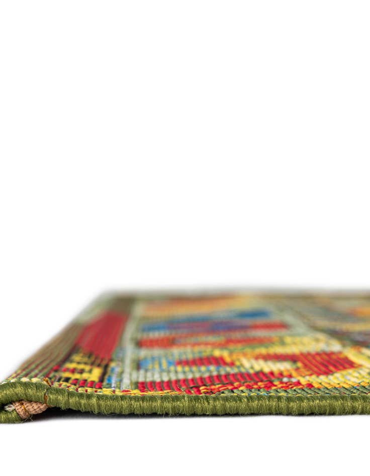 Detail image of 10' x 10' Easy-Clean Southwestern Indoor / Outdoor Square Rug