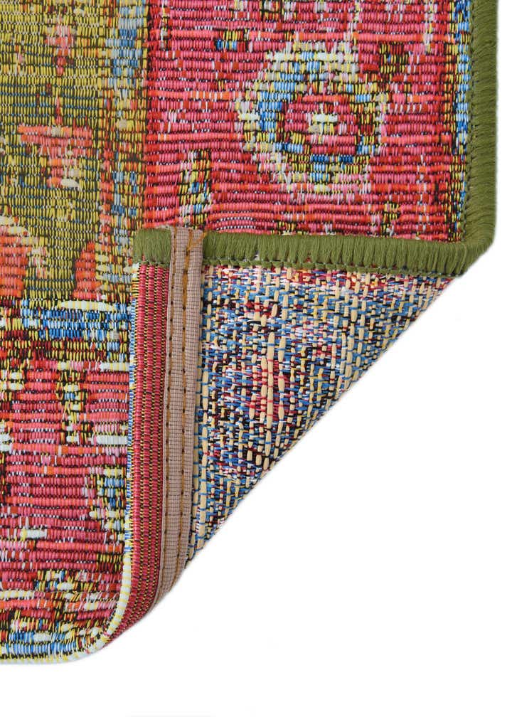 5' 3 x 5' 3 Easy-Clean Traditional Indoor / Outdoor Square Rug