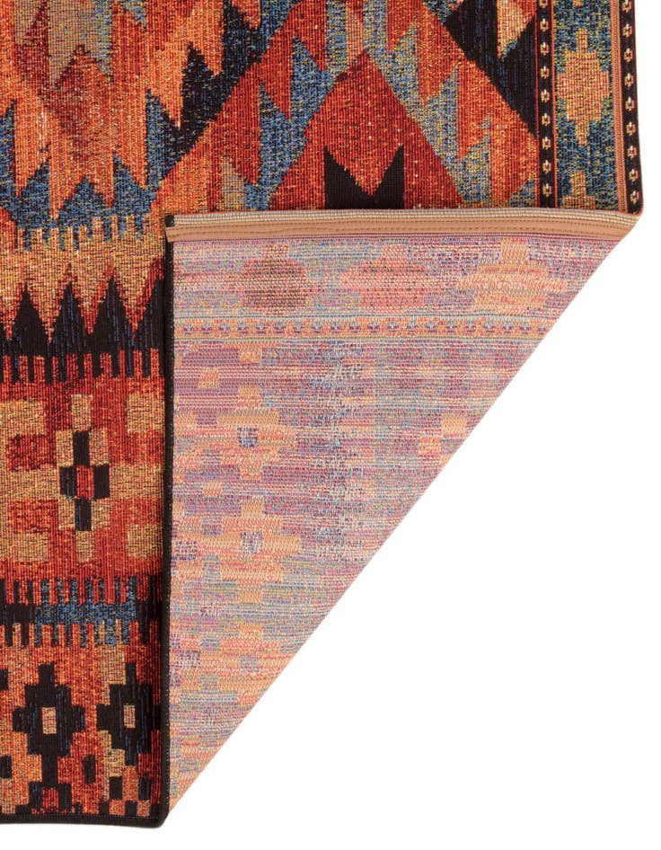 Detail image of 12' x 12' Easy-Clean Tribal Indoor / Outdoor Square Rug