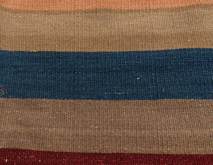 Detail image of 3' 3 x 3' 3 Hand Woven Pillow Wool Square Rug