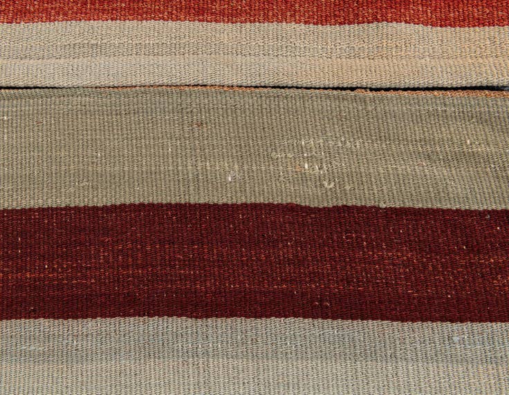 Detail image of 3' 3 x 3' 3 Hand Woven Pillow Wool Square Rug