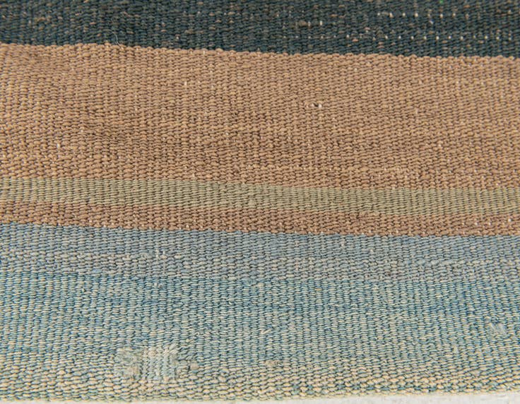Detail image of 3' 3 x 3' 3 Hand Woven Pillow Wool Square Rug