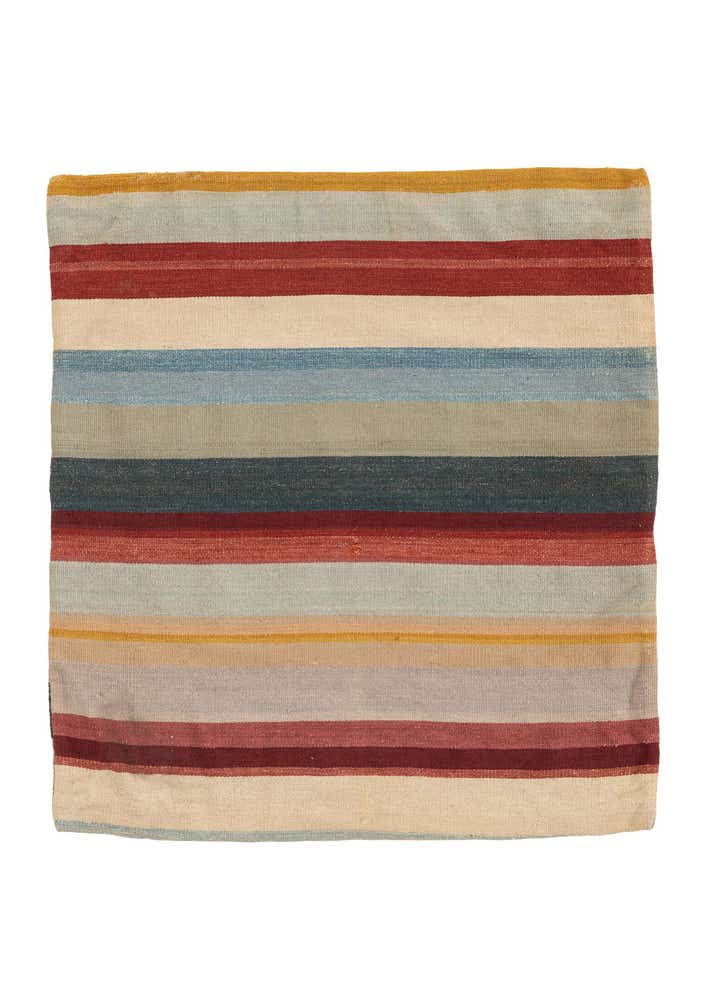 3' 3 x 3' 3 Hand Woven Pillow Wool Square Rug