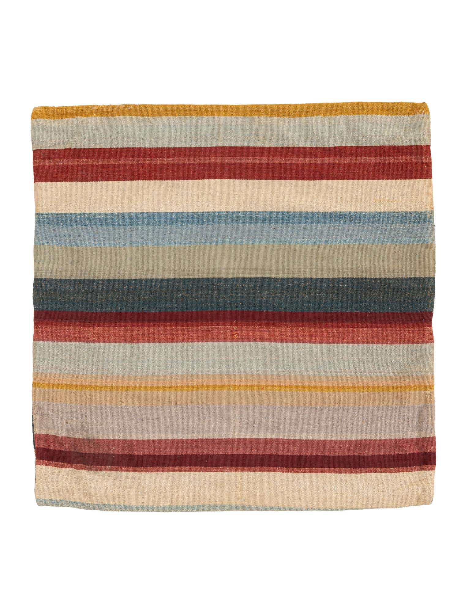 3' 3 x 3' 3 Hand Woven Pillow Wool Square Rug