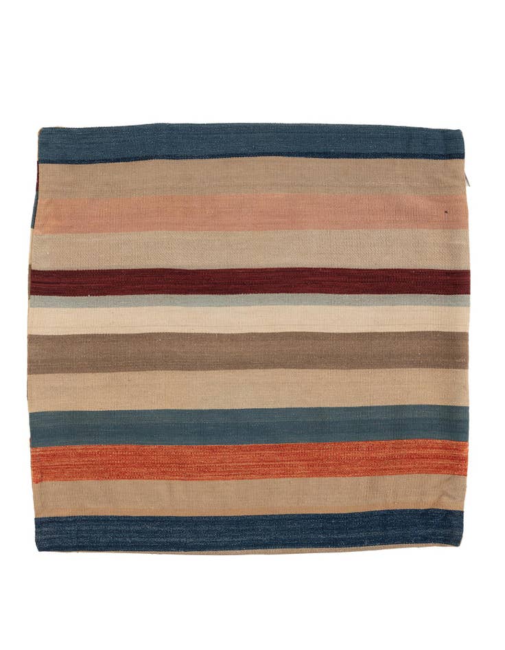 Detail image of 3' 3 x 3' 4 Hand Woven Pillow Wool Square Rug