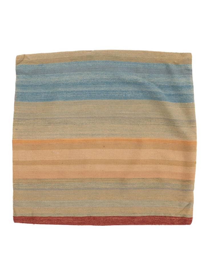 Detail image of 3' 2 x 3' 4 Hand Woven Pillow Wool Square Rug