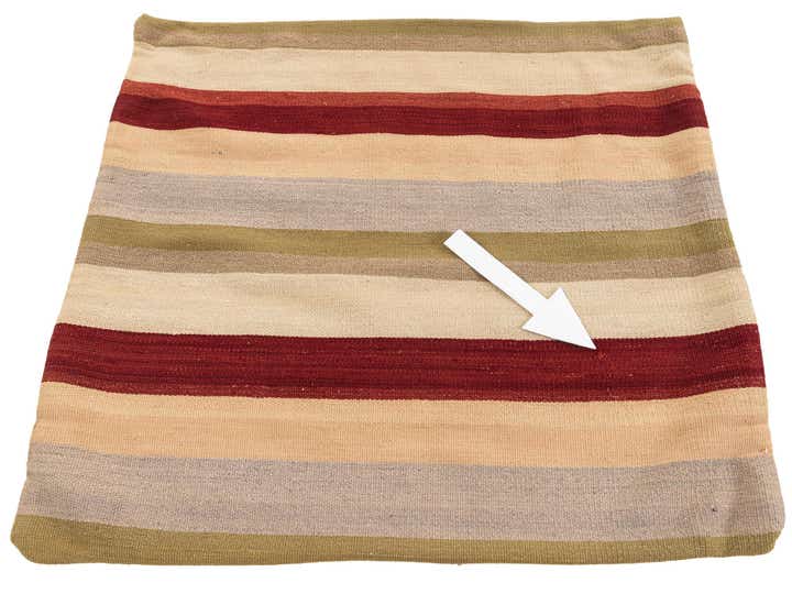2' 10 x 3' Hand Woven Pillow Wool Square Rug