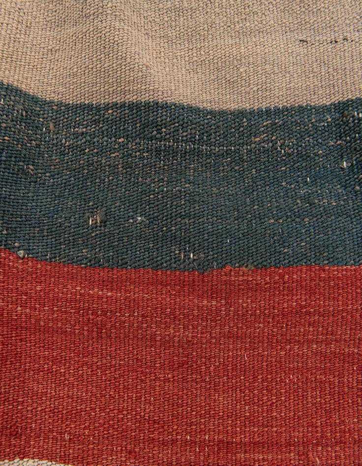 Detail image of 3' 2 x 3' 3  Hand Woven Pillow Wool Square Rug