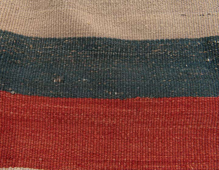 3' 2 x 3' 3 Hand Woven Pillow Wool Square Rug