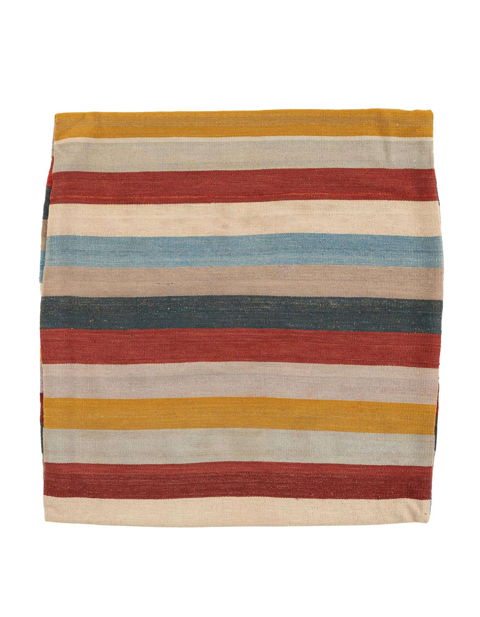 3' 2 x 3' 3 Hand Woven Pillow Wool Square Rug