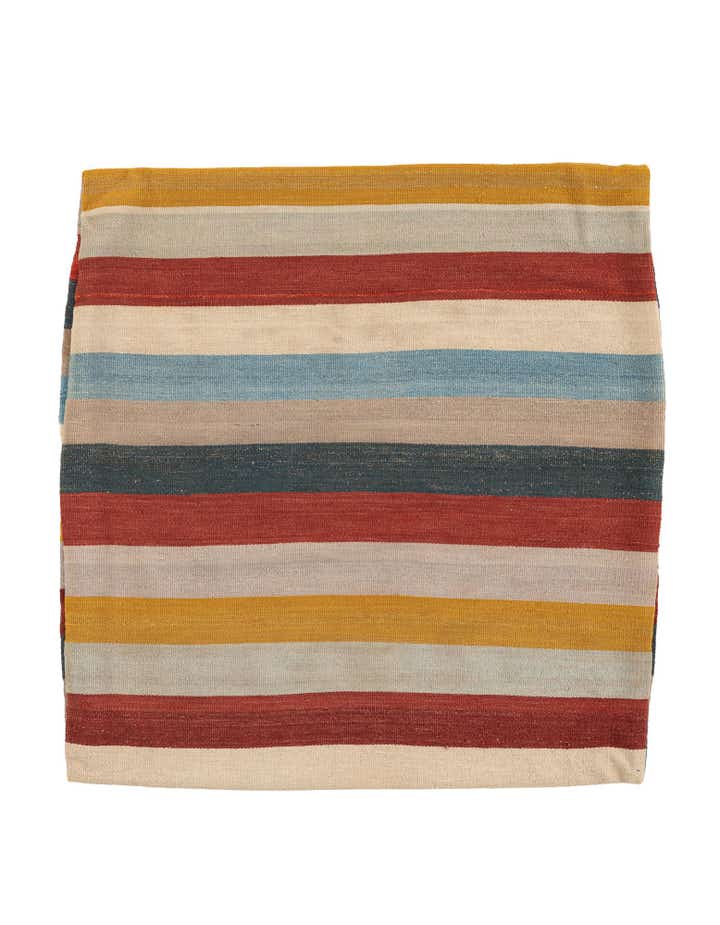 3' 2 x 3' 3 Hand Woven Pillow Wool Square Rug