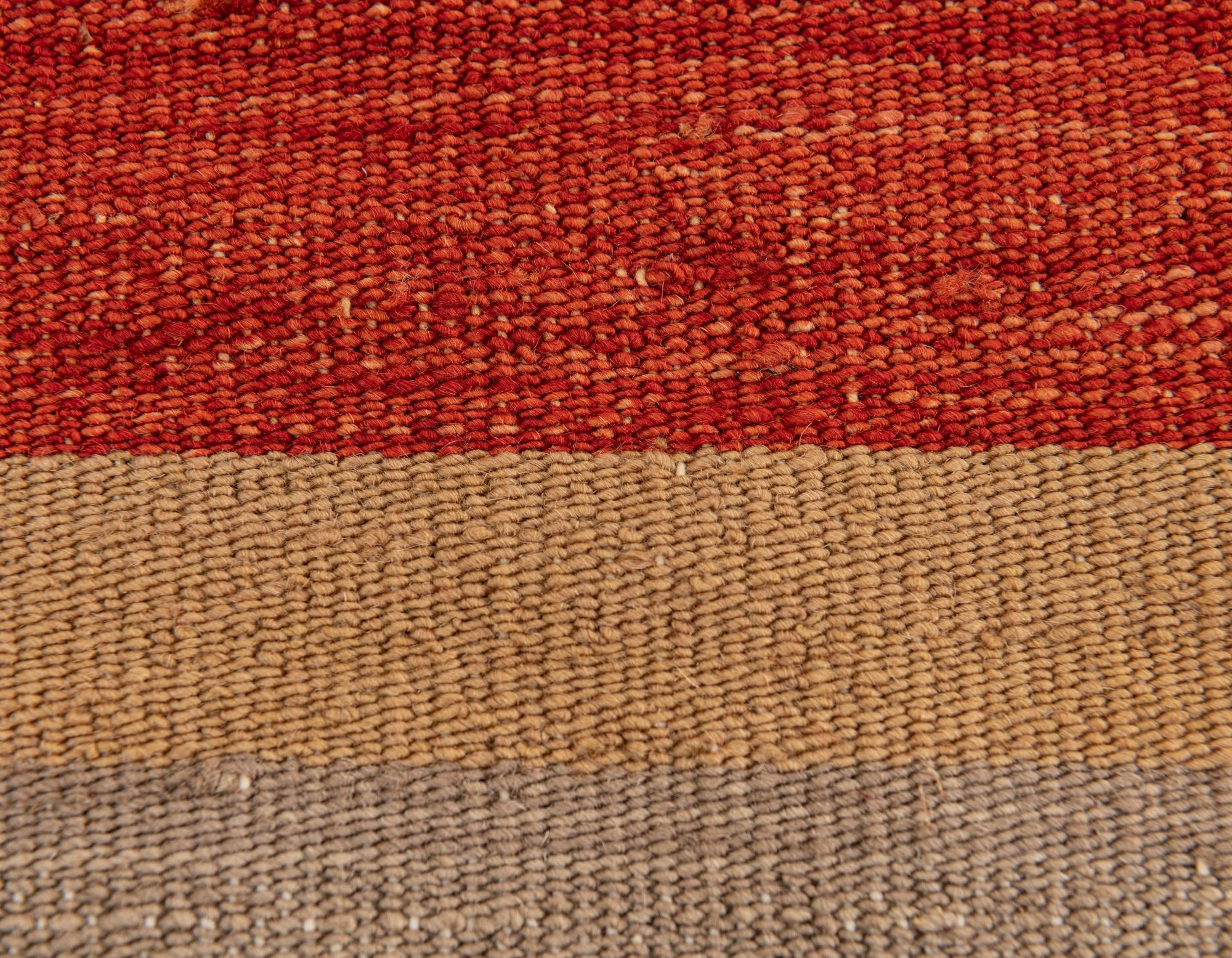 2' 4 x 2' 5 Hand Woven Pillow Wool Square Rug