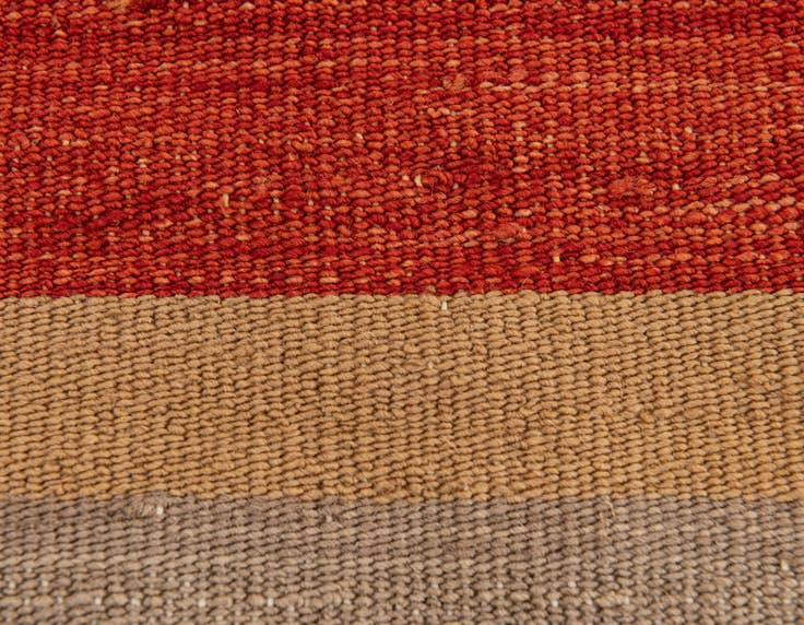 Detail image of 2' 4 x 2' 5 Hand Woven Pillow Wool Square Rug