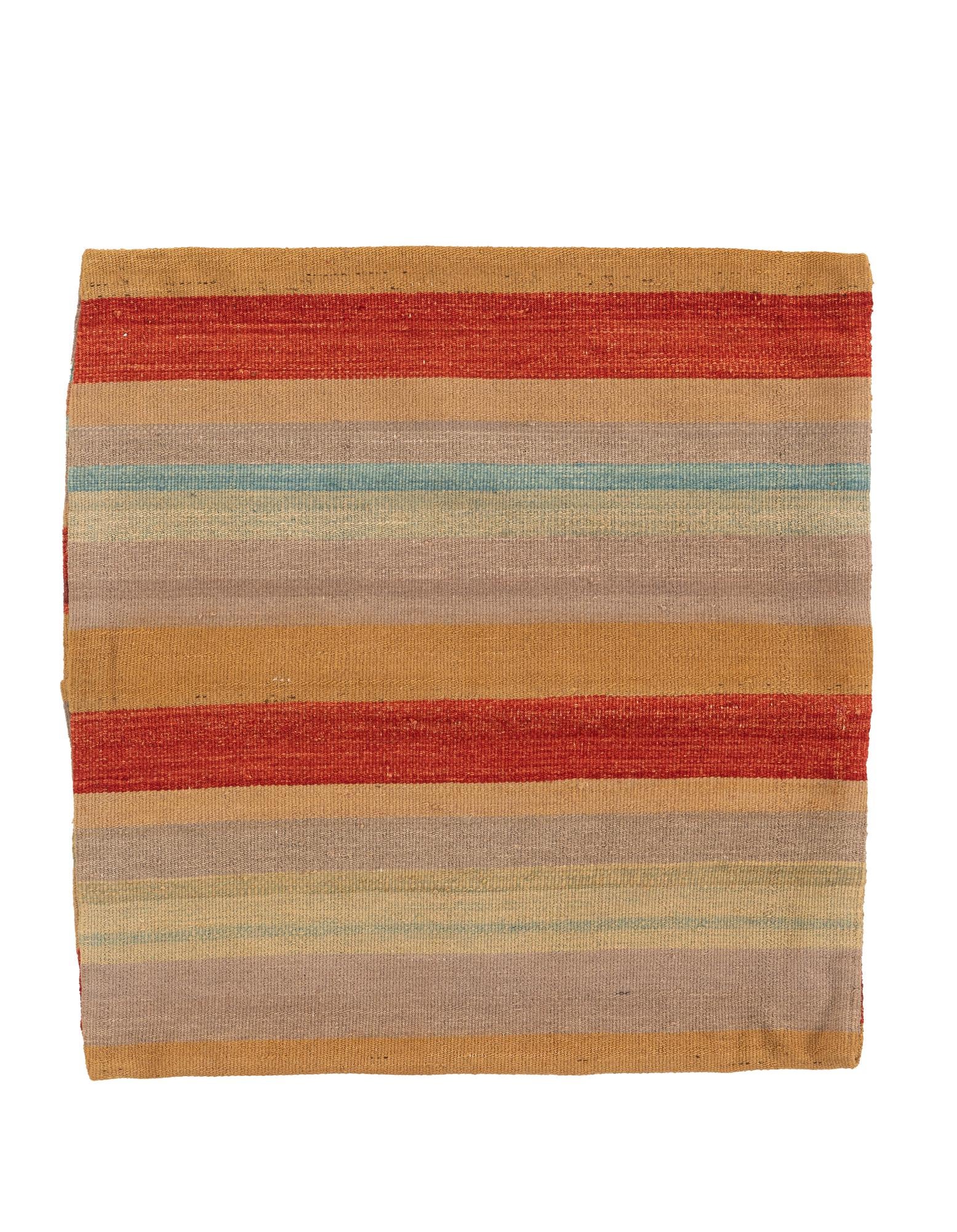2' 4 x 2' 5 Hand Woven Pillow Wool Square Rug