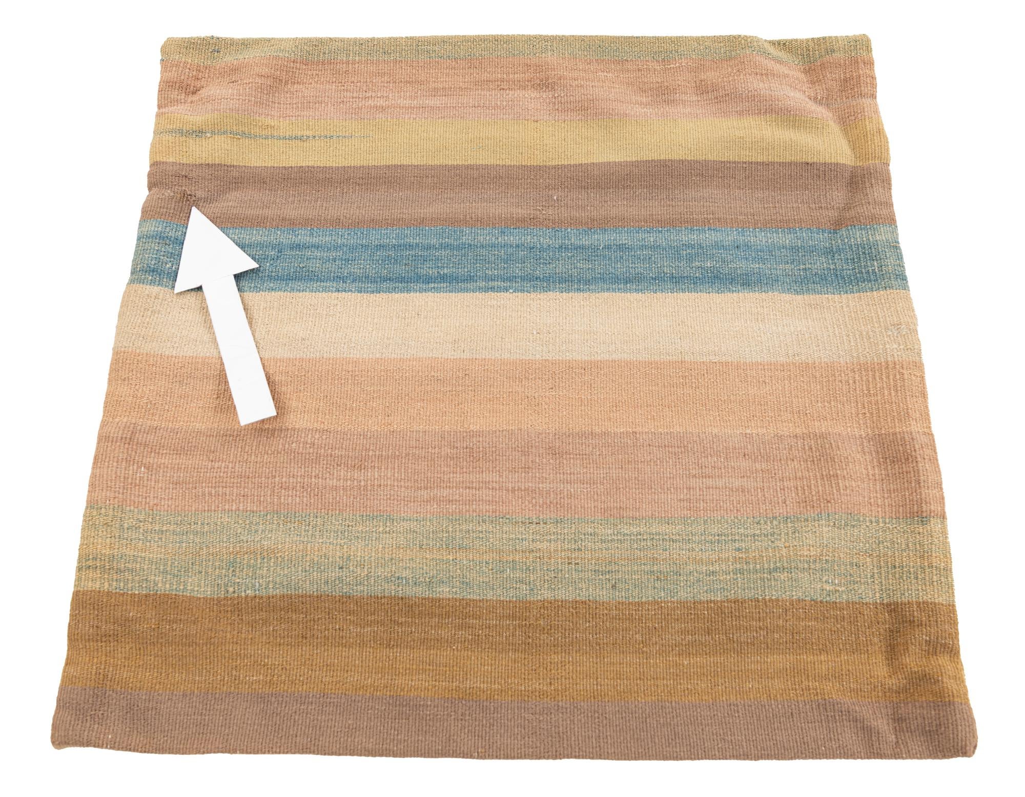 2' 5 x 2' 6 Hand Woven Pillow Wool Square Rug