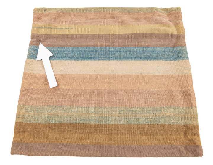 2' 5 x 2' 6 Hand Woven Pillow Wool Square Rug