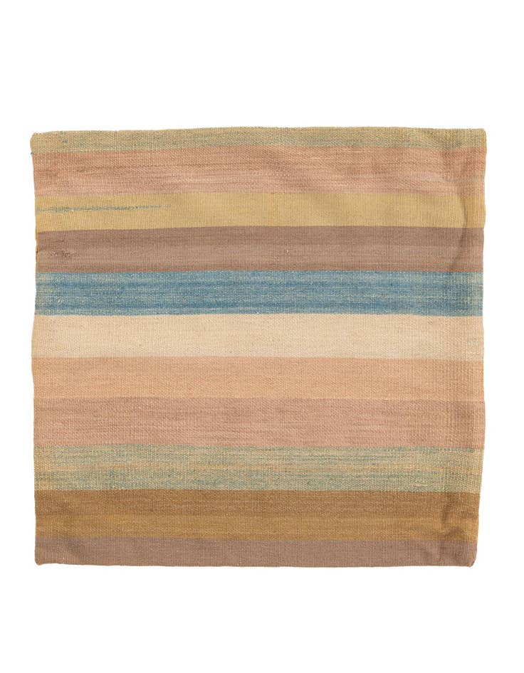 Detail image of 2' 5 x 2' 6 Hand Woven Pillow Wool Square Rug