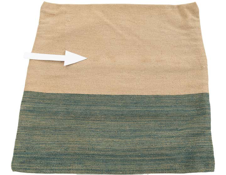 2' 4 x 2' 5 Hand Woven Pillow Wool Square Rug
