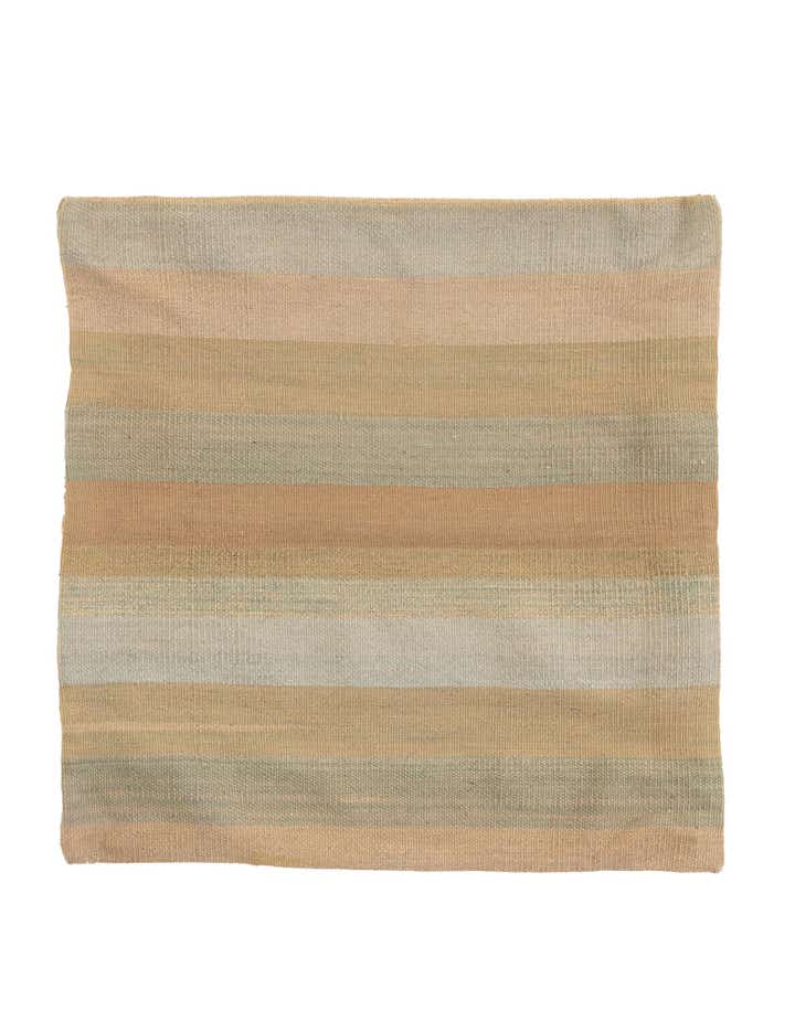 2' 5 x 2' 5 Hand Woven Pillow Wool Square Rug
