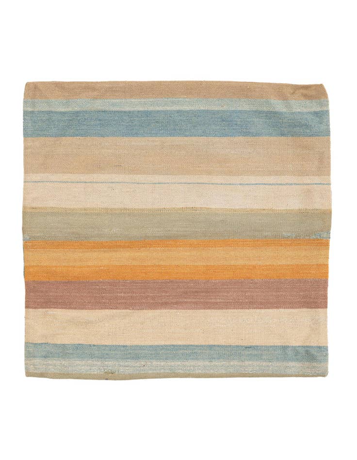 Detail image of 2' 5 x 2' 5 Hand Woven Pillow Wool Square Rug