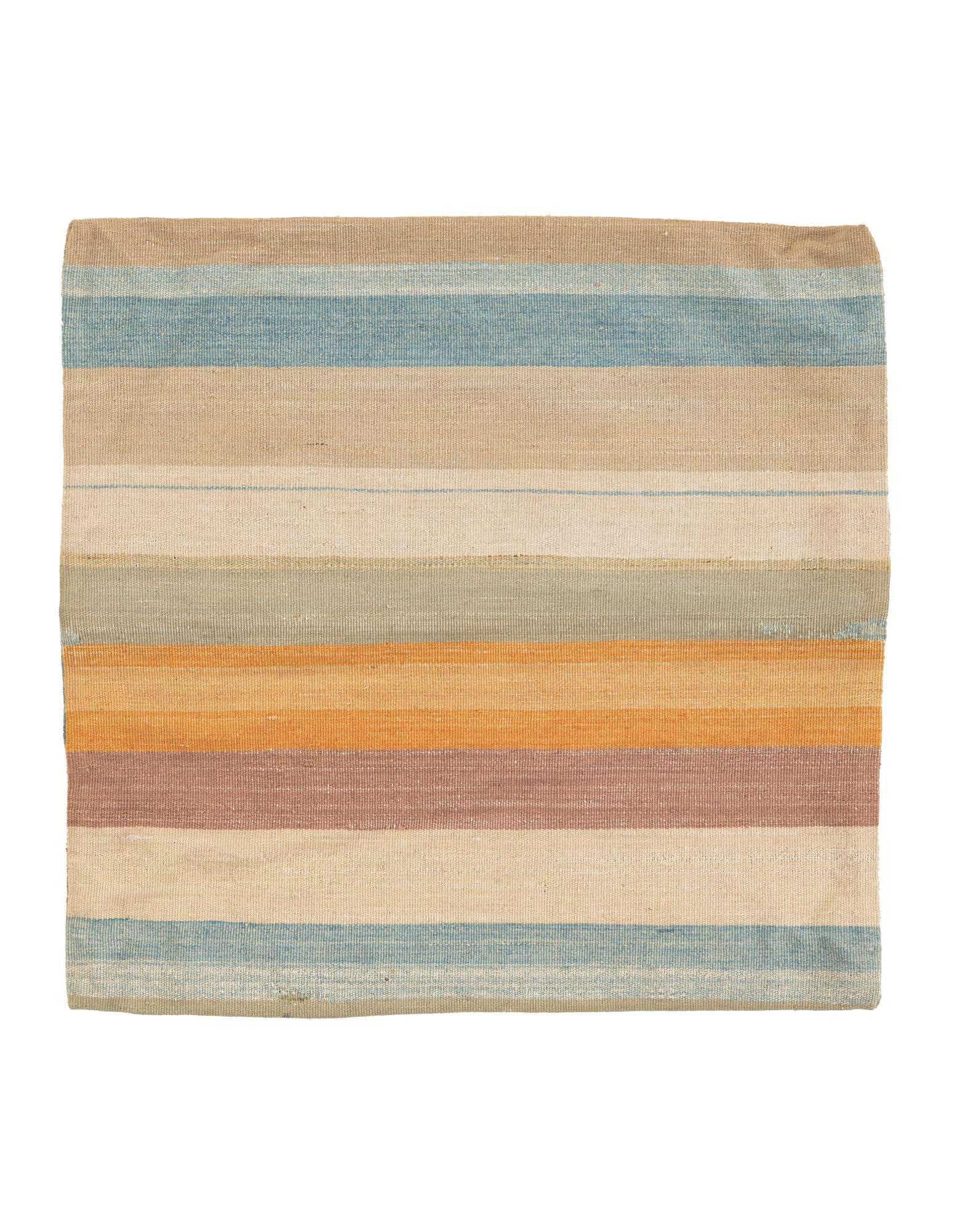 2' 5 x 2' 5 Hand Woven Pillow Wool Square Rug