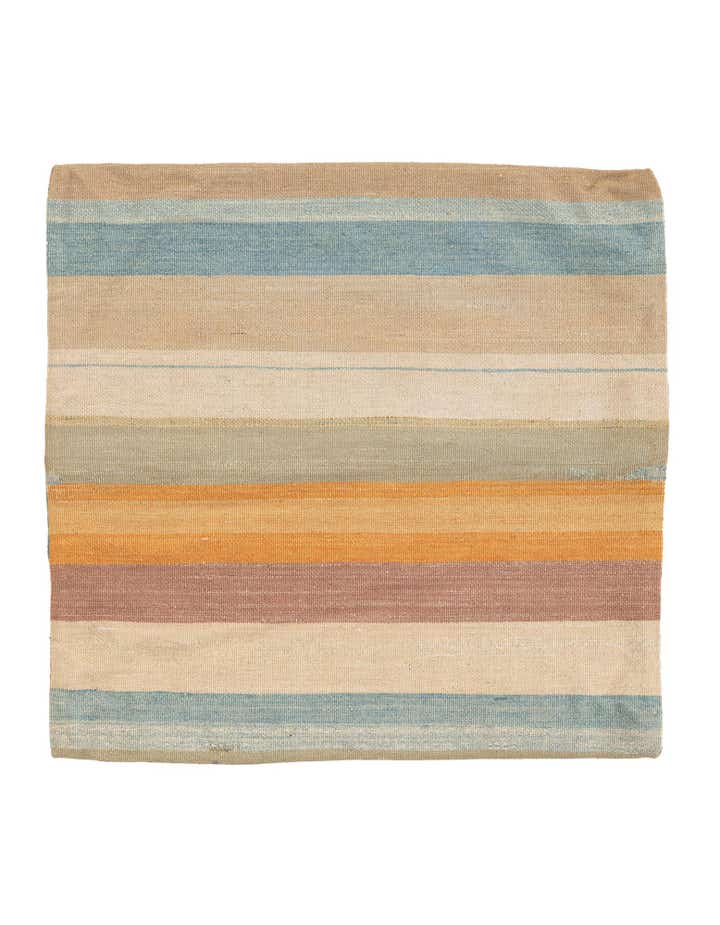 2' 5 x 2' 5 Hand Woven Pillow Wool Square Rug