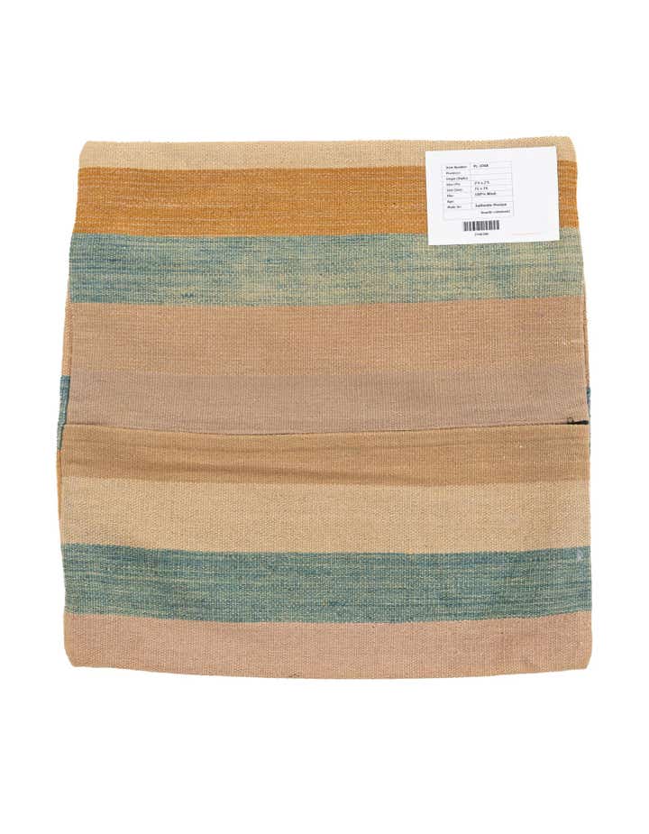 2' 4 x 2' 5 Hand Woven Pillow Wool Square Rug