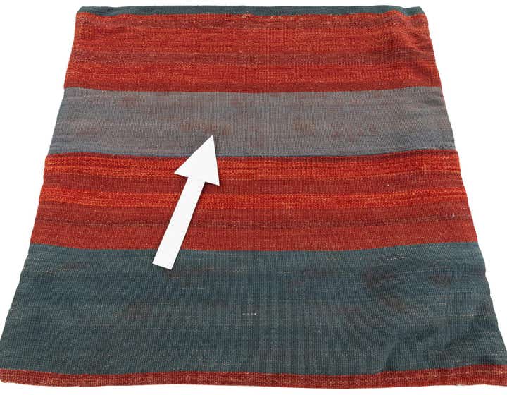 2' 5 x 2' 5 Hand Woven Pillow Wool Square Rug