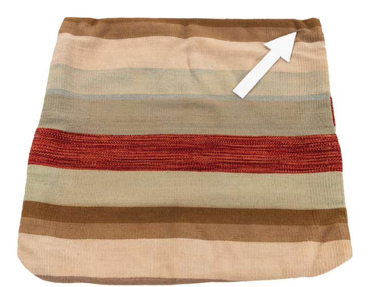 2' 3 x 2' 4 Hand Woven Pillow Wool Square Rug