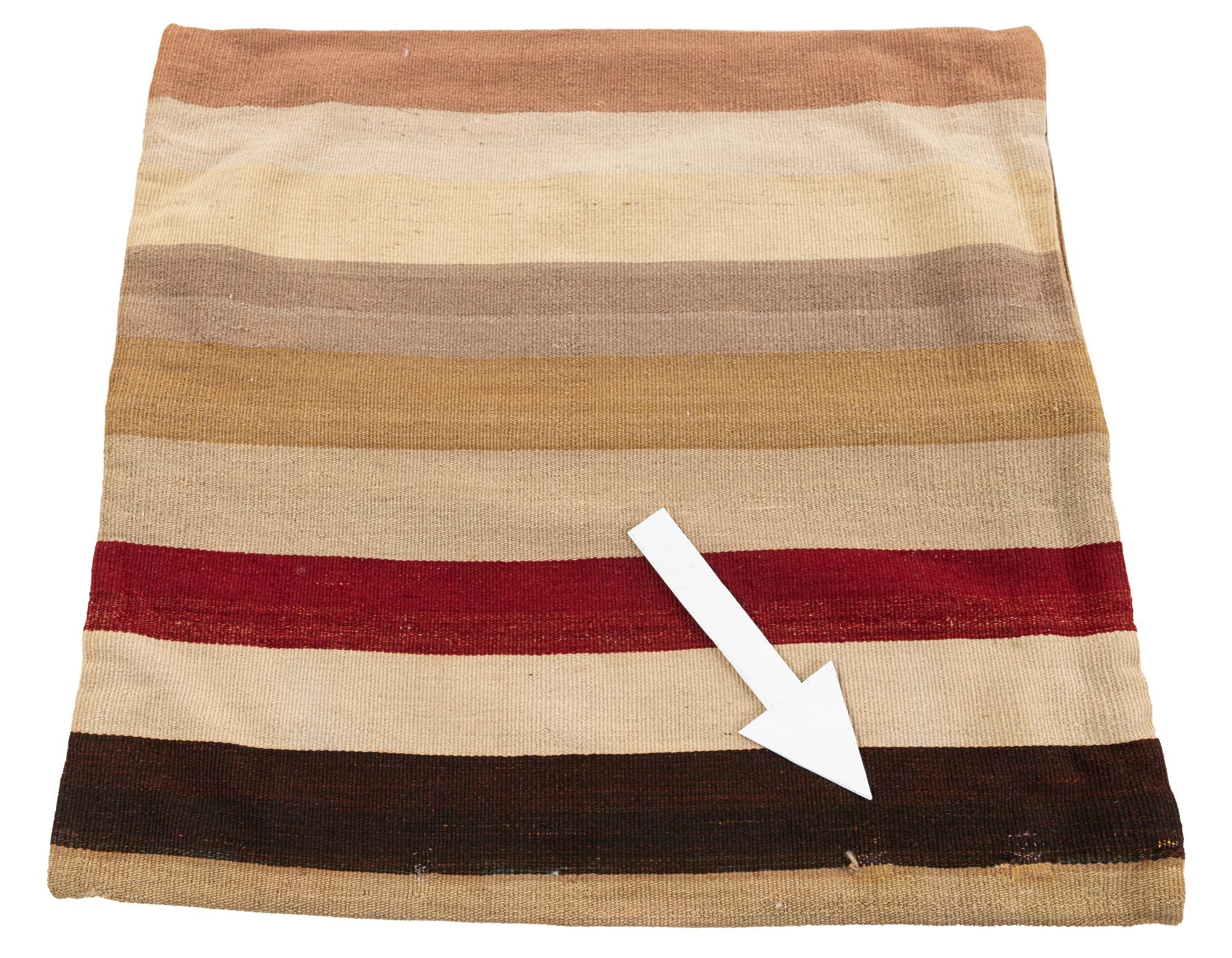 2' 5 x 2' 5 Hand Woven Pillow Wool Square Rug