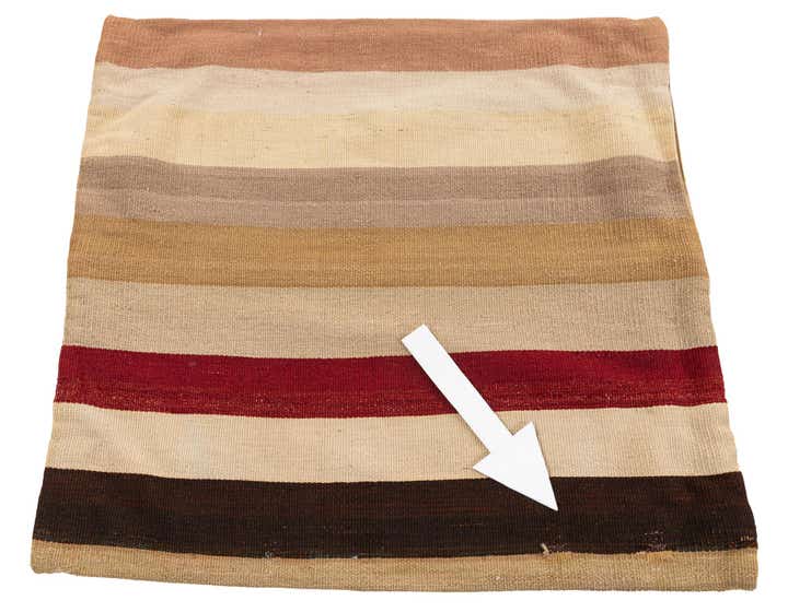 2' 5 x 2' 5 Hand Woven Pillow Wool Square Rug