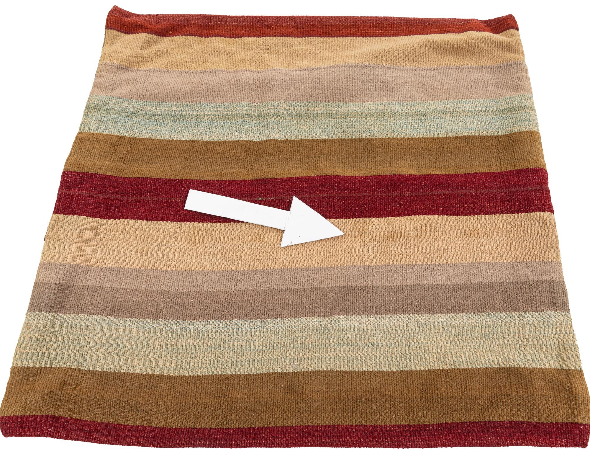 2' 3 x 2' 4 Hand Woven Pillow Wool Square Rug