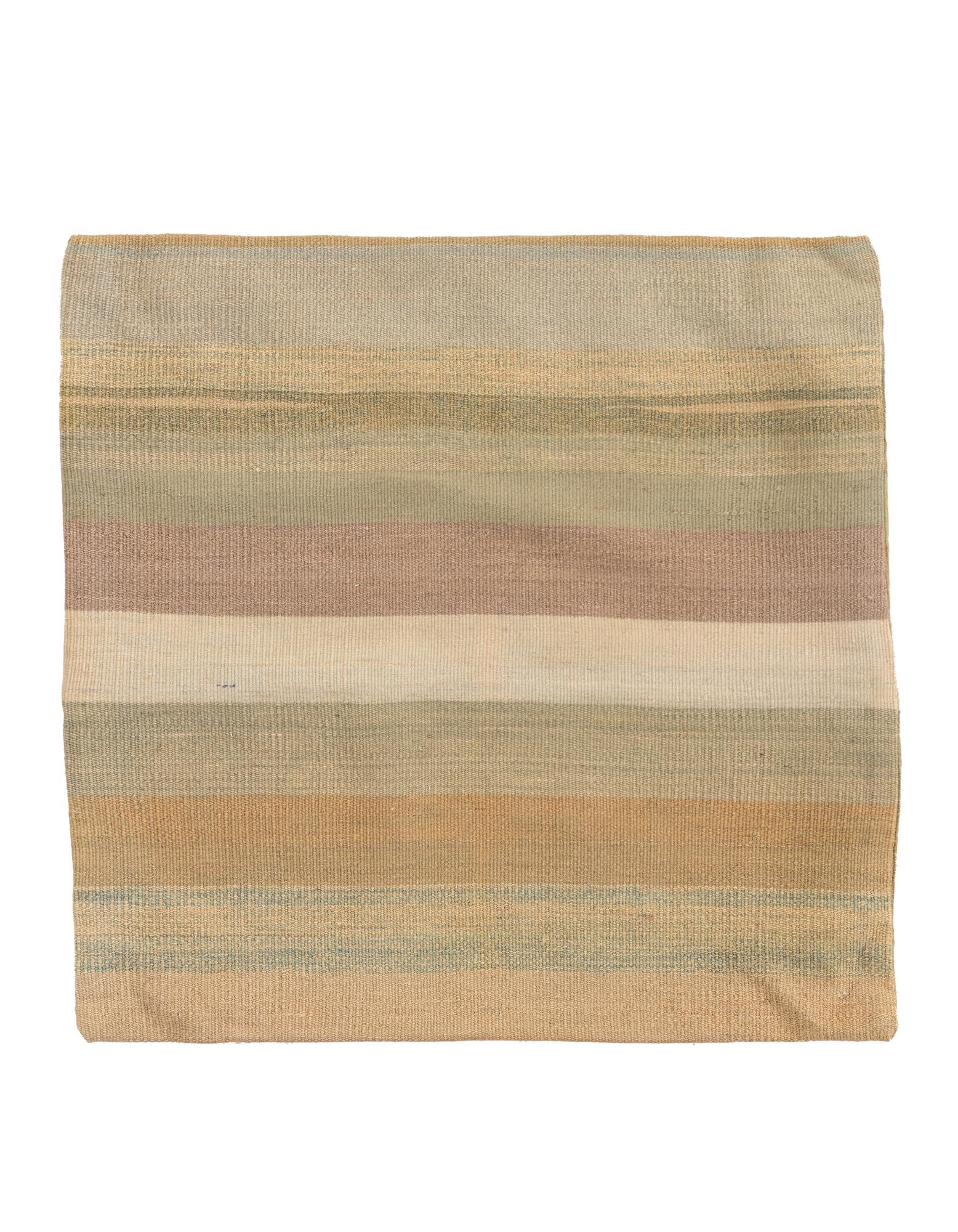 2' 4 x 2' 5 Hand Woven Pillow Wool Square Rug