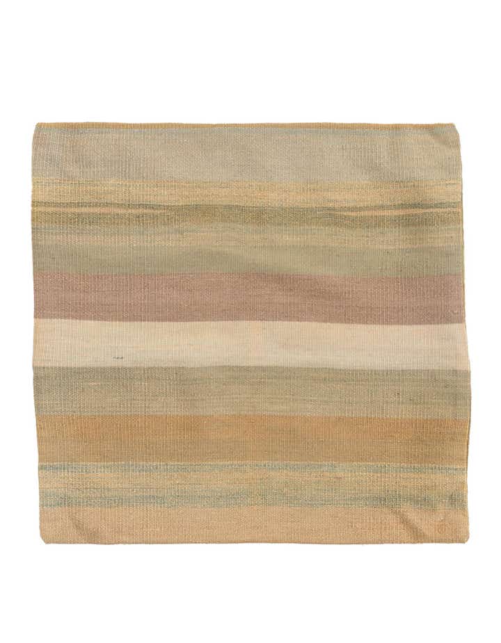 2' 4 x 2' 5 Hand Woven Pillow Wool Square Rug