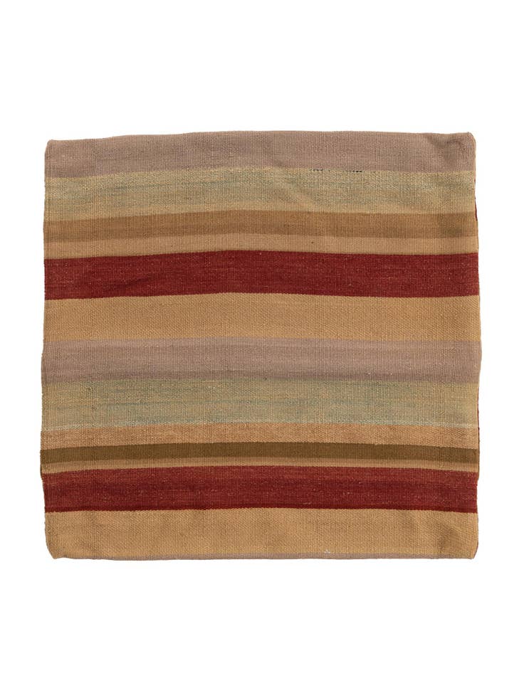 Detail image of 2' 4 x 2' 5 Hand Woven Pillow Wool Square Rug