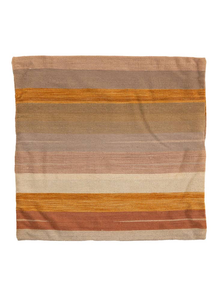 Detail image of 2' 5 x 2' 6 Hand Woven Pillow Wool Square Rug