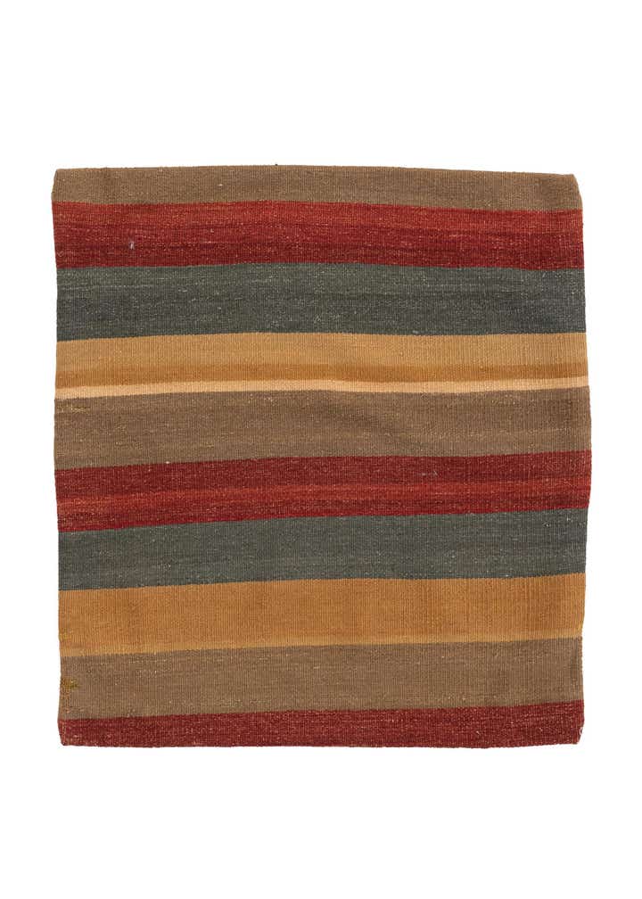 2' 5 x 2' 5 Hand Woven Pillow Wool Square Rug