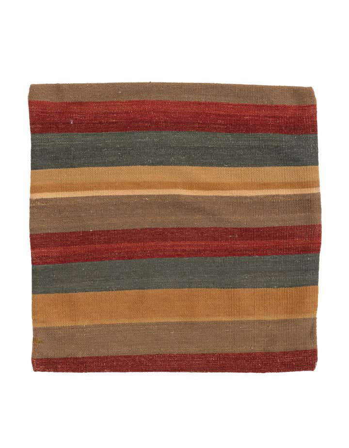 2' 5 x 2' 5 Hand Woven Pillow Wool Square Rug