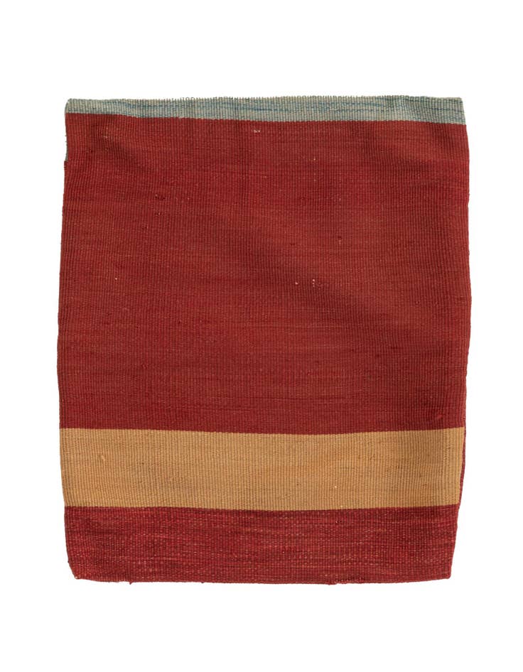 Detail image of 1' 3 x 1' 6 Hand Woven Pillow Wool Square Rug
