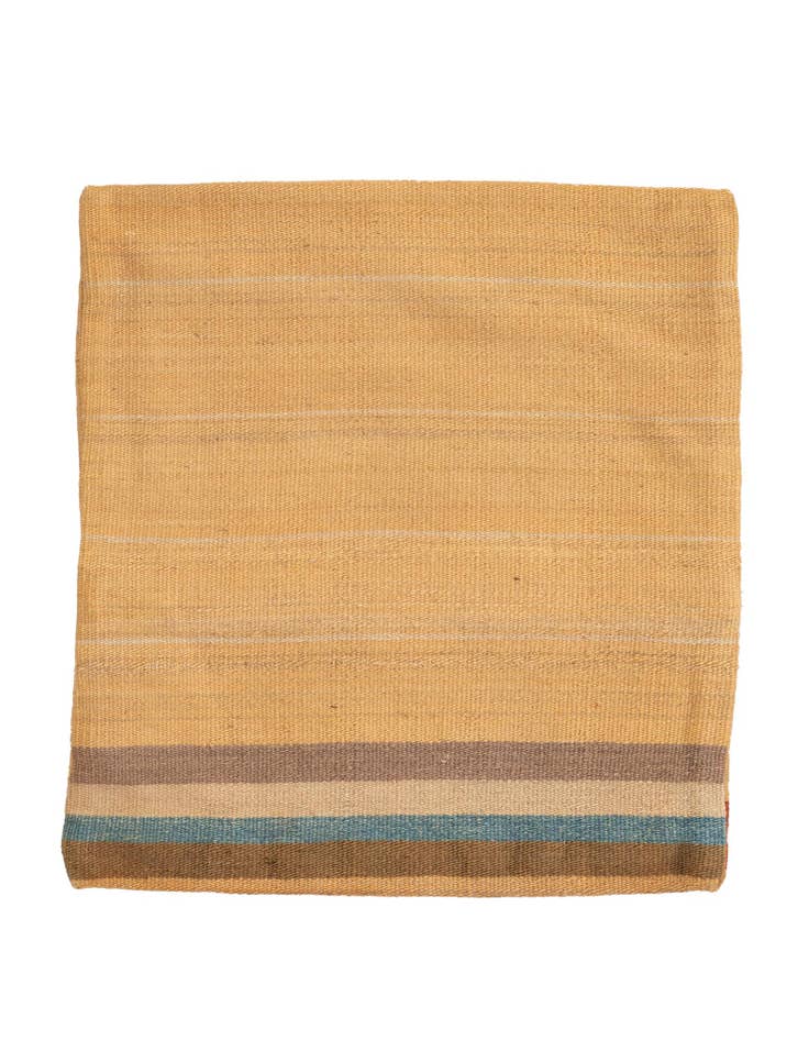 Detail image of 1' 7 x 1' 8 Hand Woven Pillow Wool Square Rug