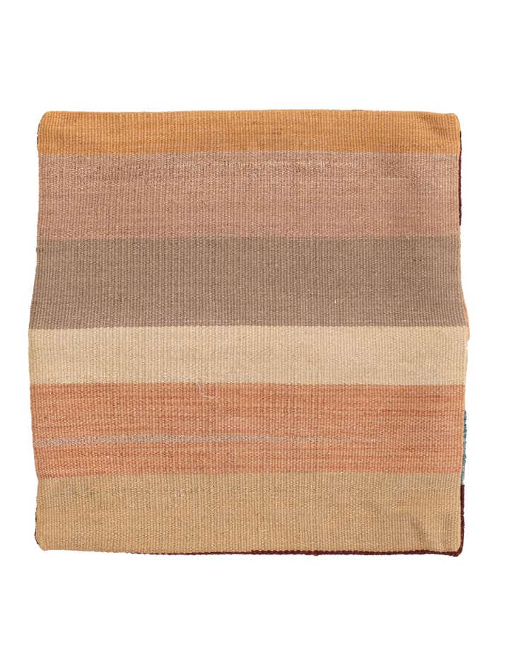 1' 5 x 1' 6 Hand Woven Pillow Wool Square Rug
