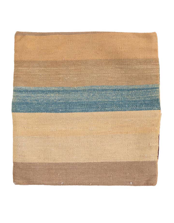 1' 5 x 1' 6 Hand Woven Pillow Wool Square Rug